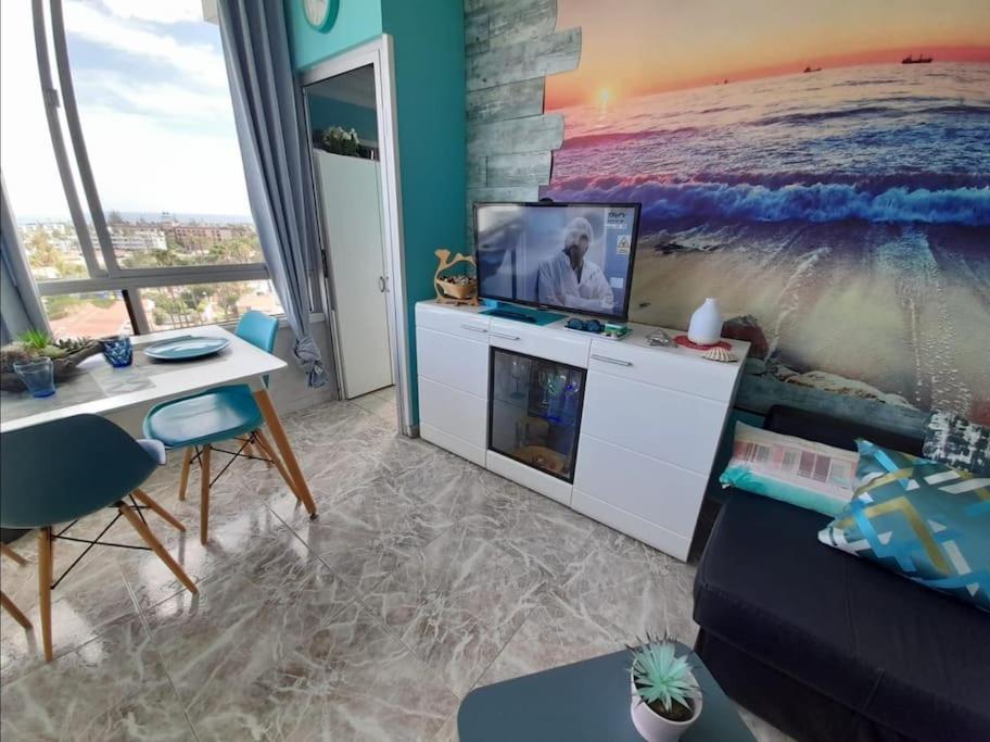 Traumhafte Wohnung Mit Panoramablick Und Pool ปลายา เดล อิงเกลส ภายนอก รูปภาพ