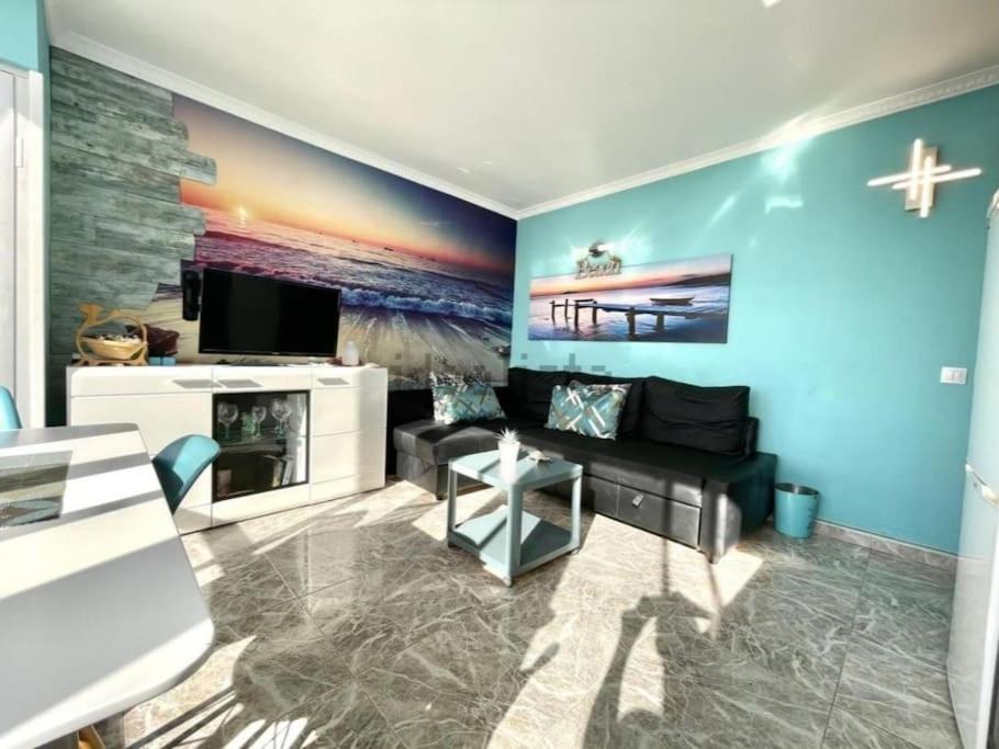 Traumhafte Wohnung Mit Panoramablick Und Pool ปลายา เดล อิงเกลส ภายนอก รูปภาพ