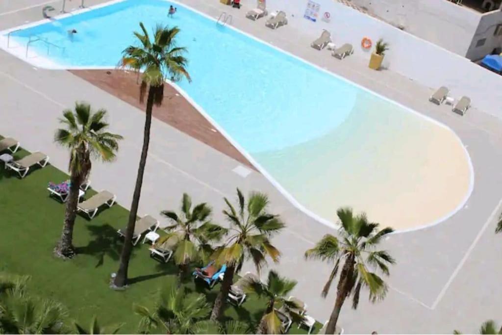 Traumhafte Wohnung Mit Panoramablick Und Pool ปลายา เดล อิงเกลส ภายนอก รูปภาพ
